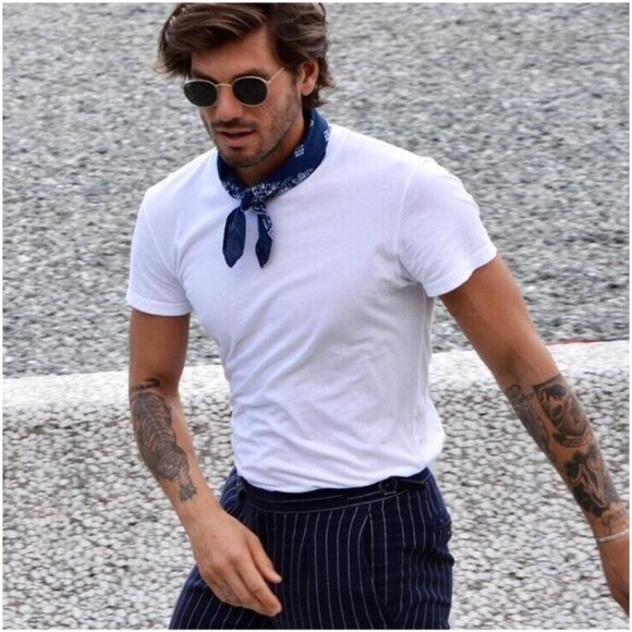 Bandanas Pack of 5 Black Paisley Classic Style Unisex Hair Wrist Accessory Biker - Picture 14 of 15